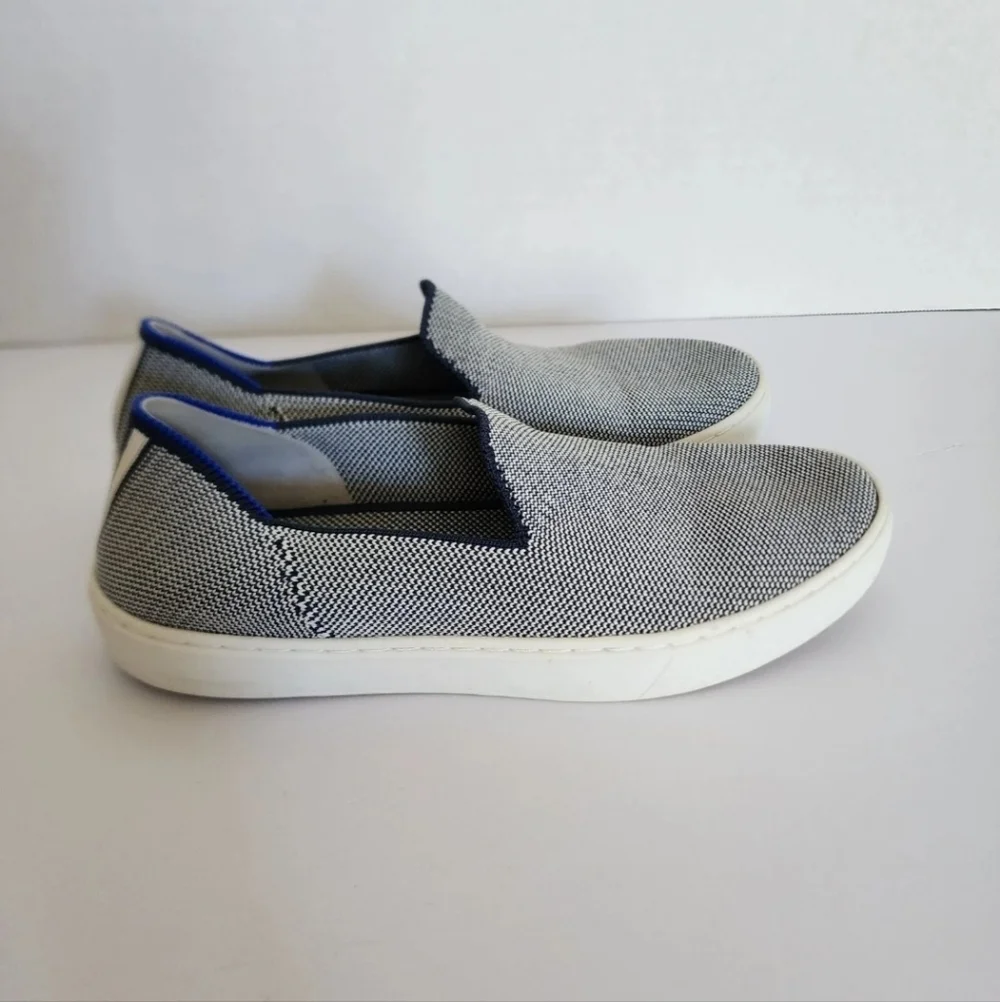 Rothy’s Slip On Sneakers Size 7 Anchor Blue Knit Casual Comfort